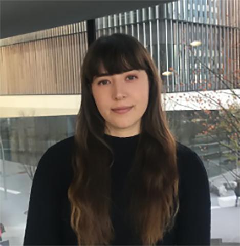 Woman with long brown hair