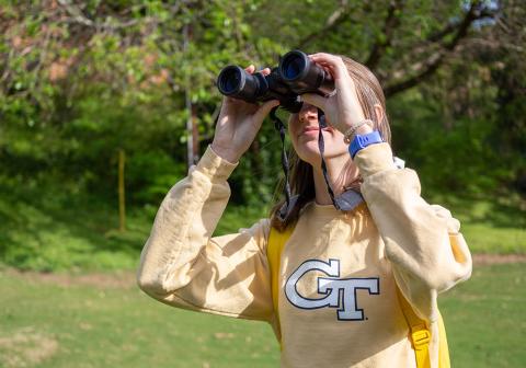 birdwatching on campus