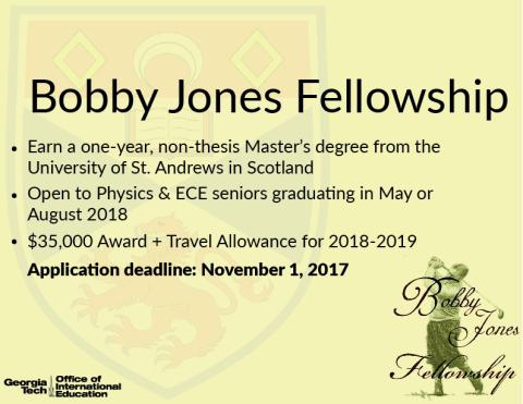 2017 Bobby Jones Fellowship Flyer