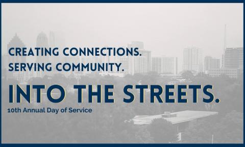 Flyer for MOVE's Into the Streets: 10th Annual Day of Service.