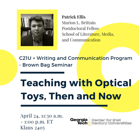 Optical Toys Event Promotional Image ft. Patrick Ellis