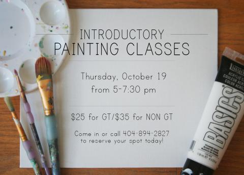 Paper & Clay Painting Classes on 10/19!