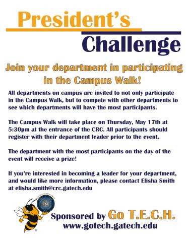 President's Challenge Flyer