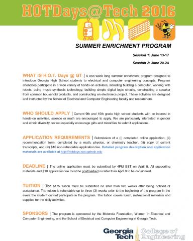 HOT Days at Georgia Tech 2016