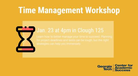 Time Management Workshop Announcement