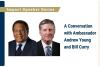 image with Ambassador Young and Bill Curry with Tech Branding Designs and text that says "A Conversation with Ambassador Andrew Young and Bill Curry"