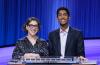 Sreekar Madabushi with Jeopardy! guest host Miyam Bialik