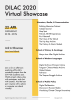 Flyer for the 2020 DILAC Showcase