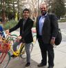 Dogancan Temel (L) and Ghassan AlRegib at Google's global headquarters.